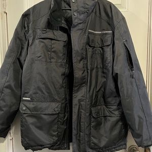 Terra Men's Large Black Winter Coat